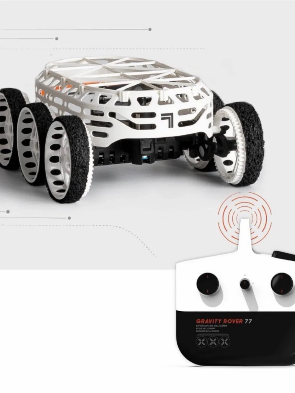 Sharper Image Anti-Gravity Gravity Rover Remote Crawler